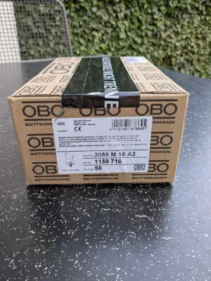 50X Obo 2056 M Bügelschelle 12-16mm 1-fach Metallwanne, Edelstahl