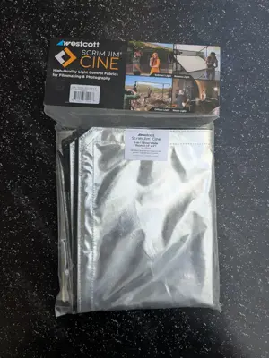 Westcott Scrim Jim Cine 2-in-1 Silver White Bounce Fabric (4X4)