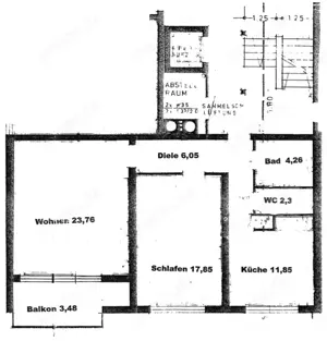 Ansbach, 2-Zimmer-Wohnung, 69 m  zu verkaufen.