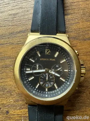 Michael Kors Chronograph Herrenuhr   Roségold, Schwarz   Top Zustand!