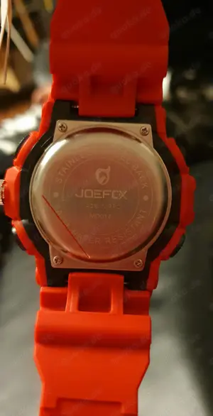 JOEFOX Herren Armbanduhr rot NEU Bild 4