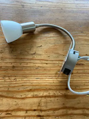 Kleine Wandlampe Edelstahl Glas