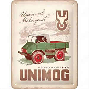 Schönes Unimog 1951 Daimler Truck Blechschild 15x20 cm