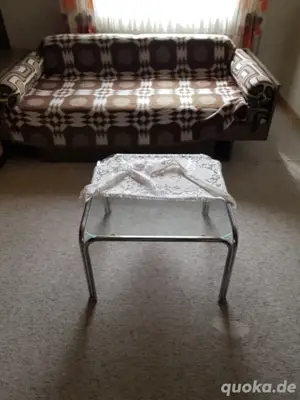 Glastisch aus den 70ziger Jahren, kultig!