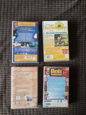 4 x VHS: Bob - der Baumeister - Pettersson - Sandmännchen u.a. Bild 2