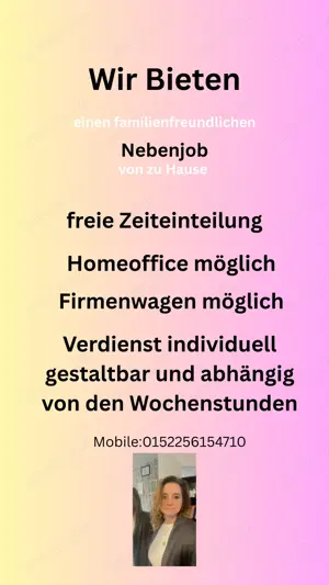 Familienfreundlicher Nebenjob ohne Erfahrung Homeoffice
