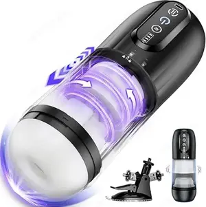 Männer Masturbator Elektrischer Sex Spielzeug 10 Teleskopfunktion Rotierend Vibration Penispumpe 3D-