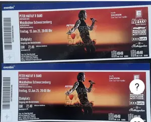 Peter Maffay 2 Karten Waldbühne Schwarzenberg 
