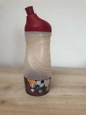 Tupperware Sportfreund 415ml  dunkelrot | Motiv Fußball 