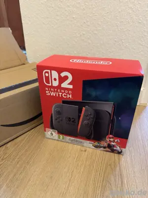 Nintendo Switch 2 Mario Kart Spielkonsole versiegelt mit Mario Karte code  OVP 