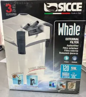  SICCE Whale 120 Außenfilter   für Aquarien 40 120 Liter   NEU & OVP 