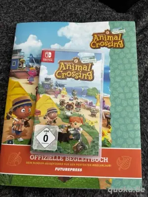 animal crossing New horizon nintendo switch videospiel mit buch und verpakung 