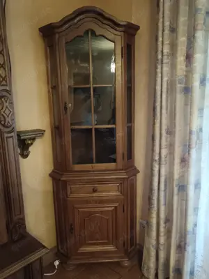 Rustikaler Wohnzimmer Eckschrank gebraucht, günstig abzugeben 