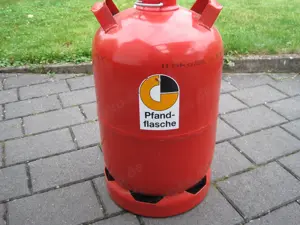 Gasflasche 11 kg mit Propangas (Pfandflasche)