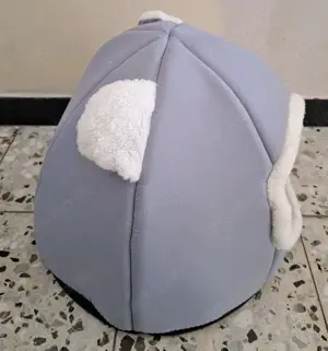 Katzenkorb Katzenbett mit Kissen, grau weich ca. 3 Bild 4