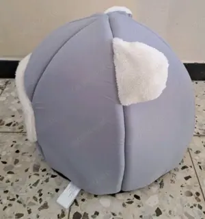 Katzenkorb Katzenbett mit Kissen, grau weich ca. 3 Bild 2