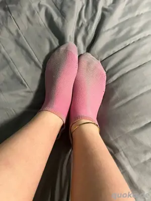 socke getragen