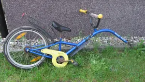 Nachläufer   Kinderfahrrad zum Anhängen an Fahrrad für nicht selbst fahrende Kinder