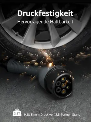 Type 2 auto lade kable, Mode 3   32A   22 kW   3 Phase   5 Metres Bild 6