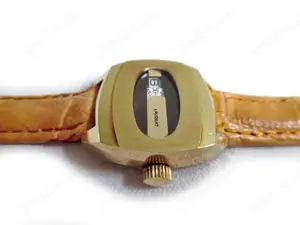 Seltene Scheibenuhr von Laureat Bild 3