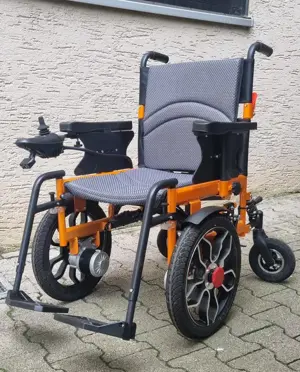 Elektro Rollstuhl faltbar für Transport, Reise und Flugzeug mit 1,5 Jahren Hersteller Garantie