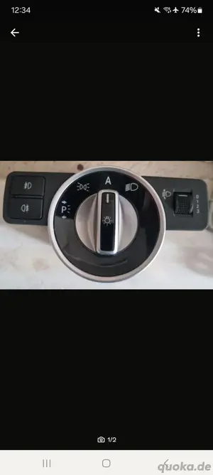 Mercedes W204 Schalter Licht Lichtschalter A2049053003