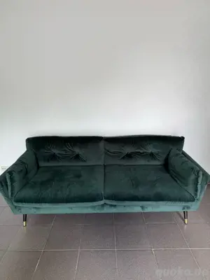 Samt Couch in grün