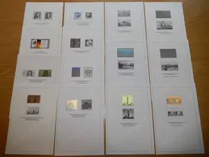 14 Schwarzdrucke (meist mit Hologramm) aus Bund-Jahrbüchern