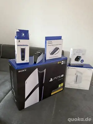 PS5 Sony pro neue spielkonsole mit Controllern + Ladegerät im neue OVP .