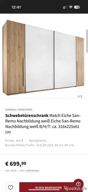 Schwebetürenschrank