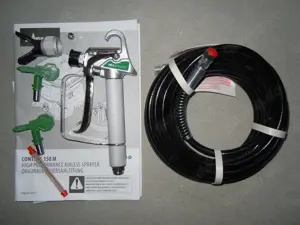 Wagner Control 150 HEA Pistole mit HEA Düsen 311+515 mit Filter u. 7,5m HEA Schlauch, unbenutzt, neu