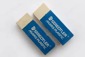 Vintage STAEDTLER Mars Plastic Radierer 526-50 Made in Germany Original Hülle 70er