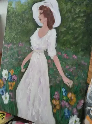 Garten in Acrylfarben 
