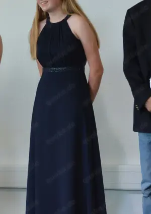 Elegantes blaues Glitzerkleid von Betty Barclay, Gr. 36