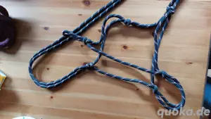 Knotenhalfter Größe Cob schwarz gemustert