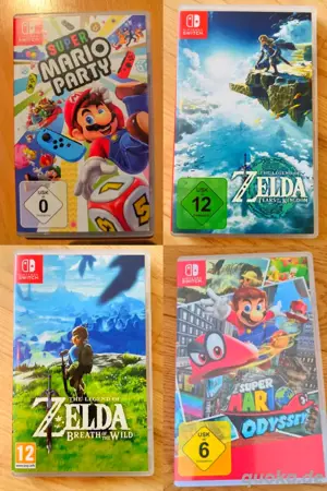 super Mario party , zelda , super Mario odyssey , Nintendo switch spiele
