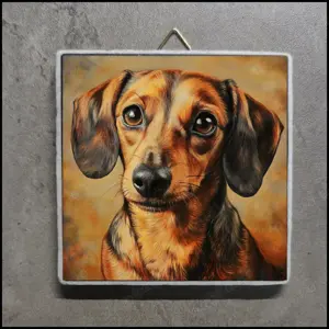 Dackelbild, Dackelfoto, Dackel Deko, Dackel Dekoration, Dackel Portrait