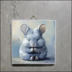 Chinchilla Bild, Chinchilla Foto, Meditierendes Chinchilla, Chinchilla Yoga Bild,