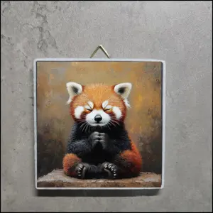 Bild Meditierender Roter Panda, Foto Meditierender Roter Panda, Roter Panda Portrait