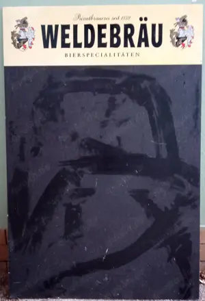 Welde-Werbetafel zu verschenken