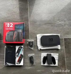 Nintendo switch 2 spielkonsole mit rechung + OVP + Mario kart World spiele 