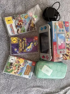 Nintendo switch lite spielkonsole mit 3 spiele 