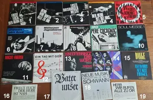 Religiöse Vintage Vinyl-Singles aus den 60er Jahren teilweise sehr selten   echte Raritäten