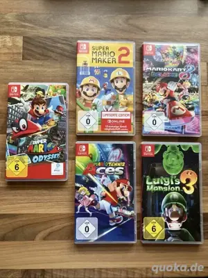 Nintendo switch sammlung spiele karte + verpakung 