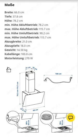 Dunstabzugshaube  Bild 2