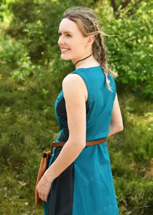 Ärmelloses Überkleid, Trägerkleid, petrol dunkelblau