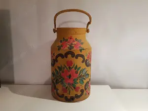 Original Milchkübel - Schirmständer - handbemalt  - Höhe 47 cm - gebraucht gut erhalten