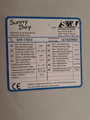 Top: 3 Sunny Boy Wechselrichter + Sunny Boy Control + Zubehör Bild 6