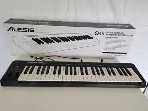 Keybord Controller ALESIS Q 49 Key, USDI Mini-Port, Midi Buxen, B H T 6 81,5 18,5   Nichtraucherhh.