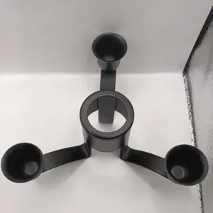 Kerzenständer 3-armig Metall Farbe schwarz zeitlos Bild 4